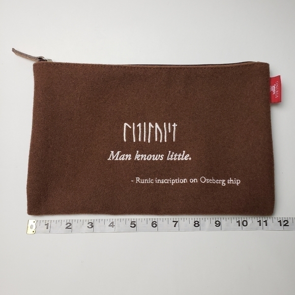 Viking Runic Inscription Wool Travel Case - Picture 9 of 10